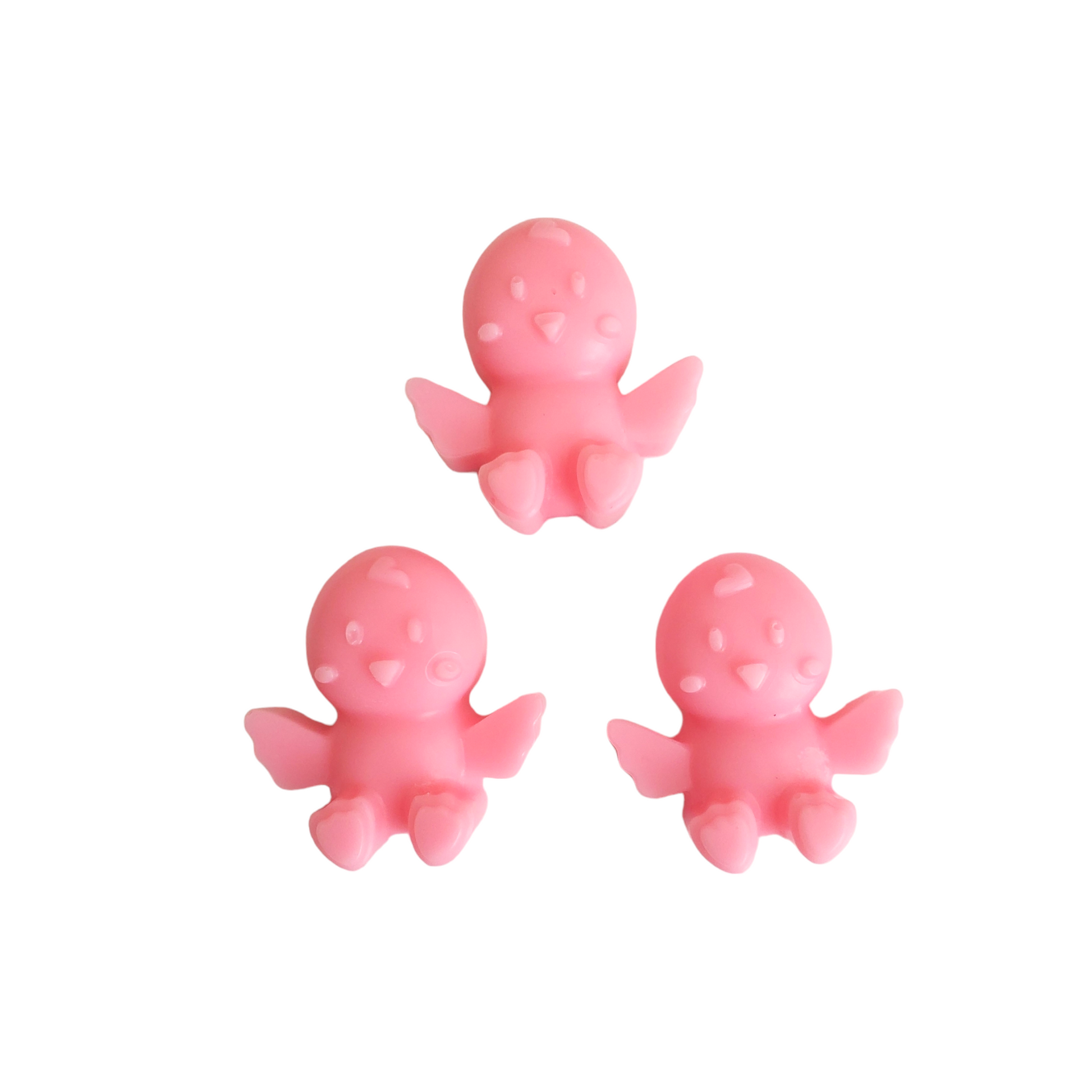 3 pink baby chicken soy wax melts