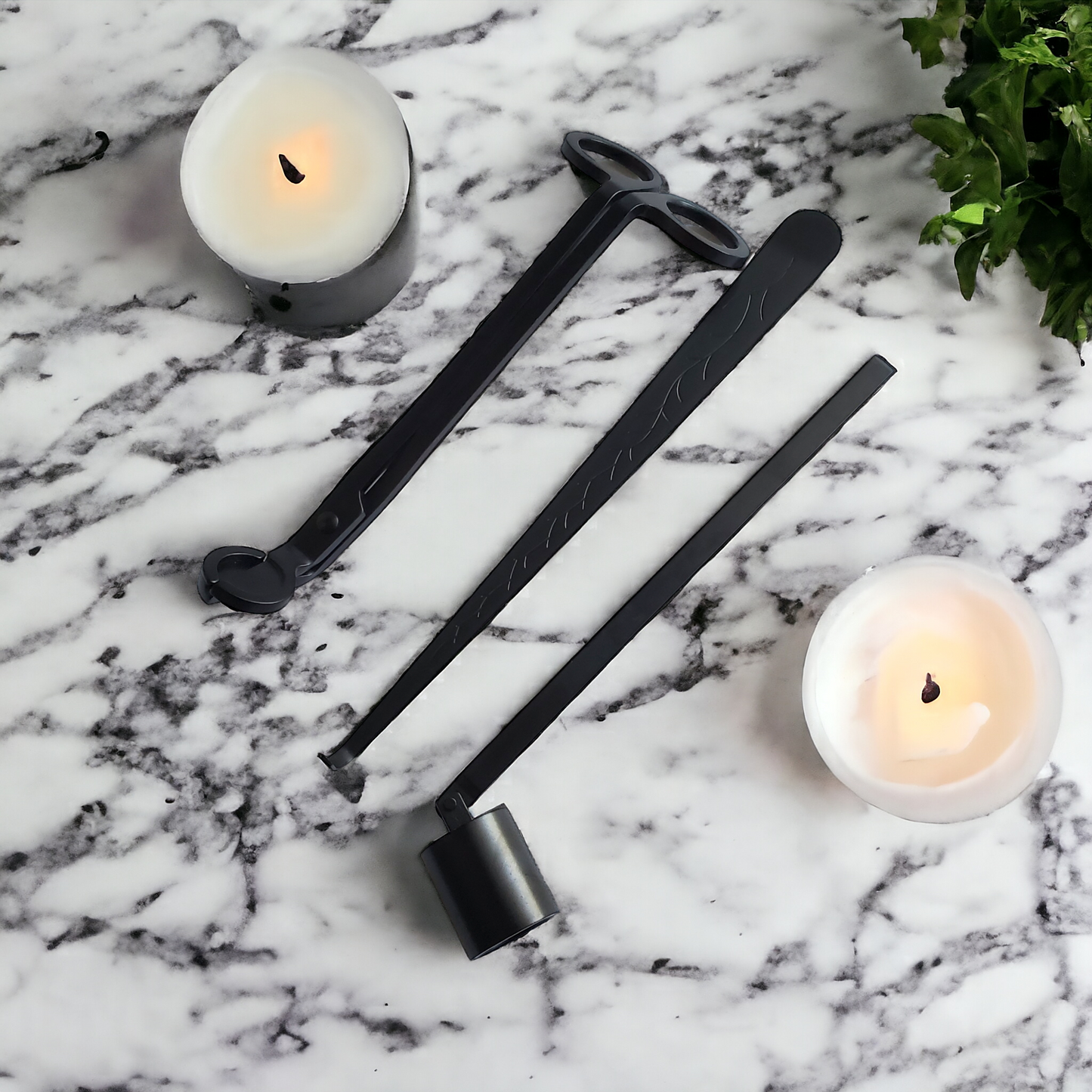 Candle Accessory Set with Wick Trimmer, Wick Dipper, and Wick Snuffer