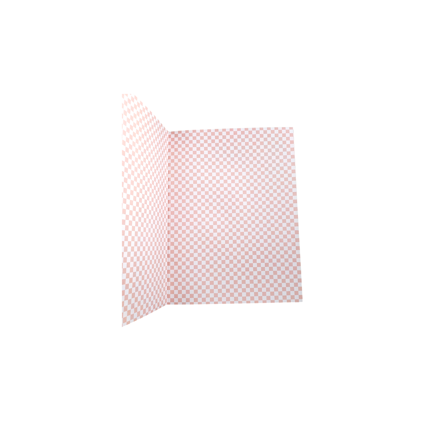 Checkered Pink & Red Hearts Lined Paper NoteBook