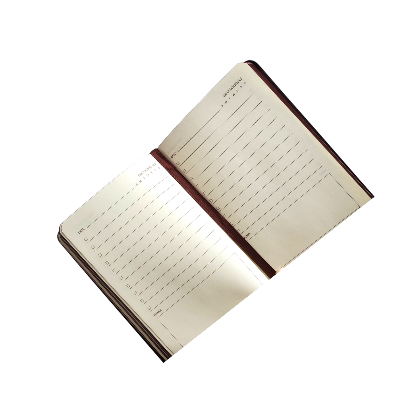 Butterfly Faux Leather Covered Mini Task Notebook
