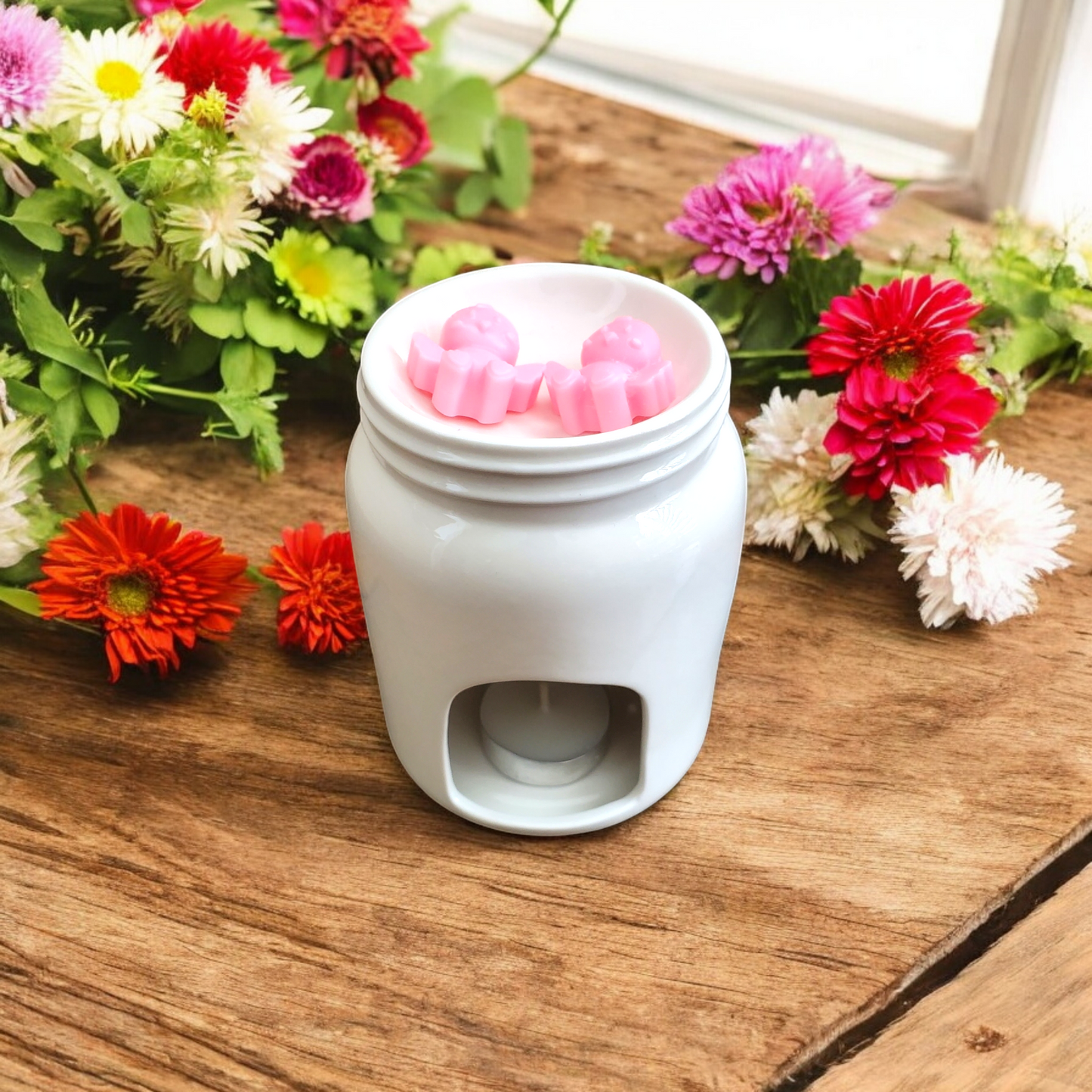 White Home Sweet Home Ceramic Tea Light Warmer