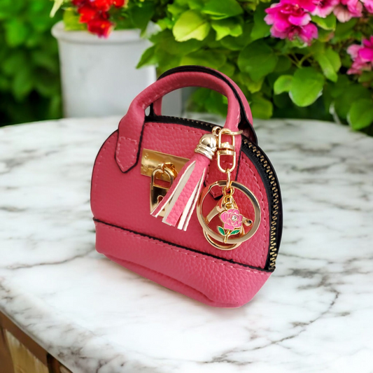 Classic Mini Handbag Keychains  (Color Options Available )