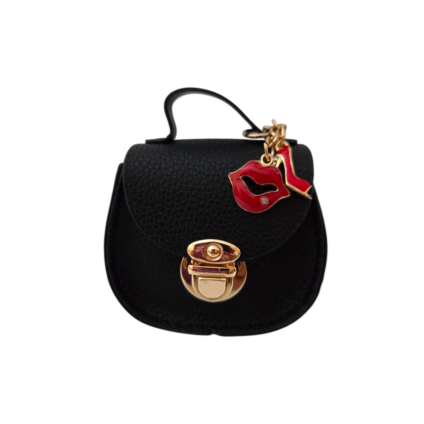 Mini Saddle Bag Keychains Purse with Charms