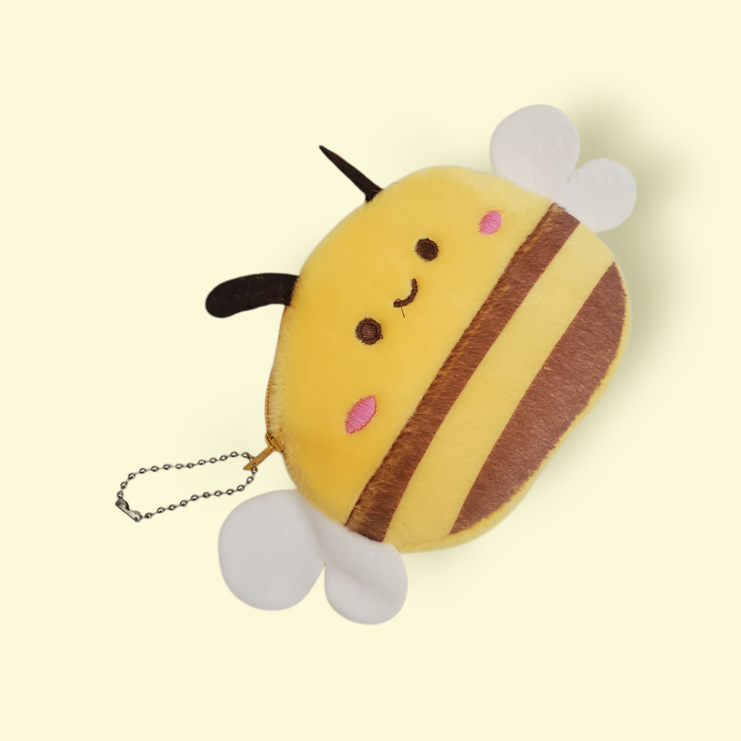 Honey Bee Coin Purse Keychain