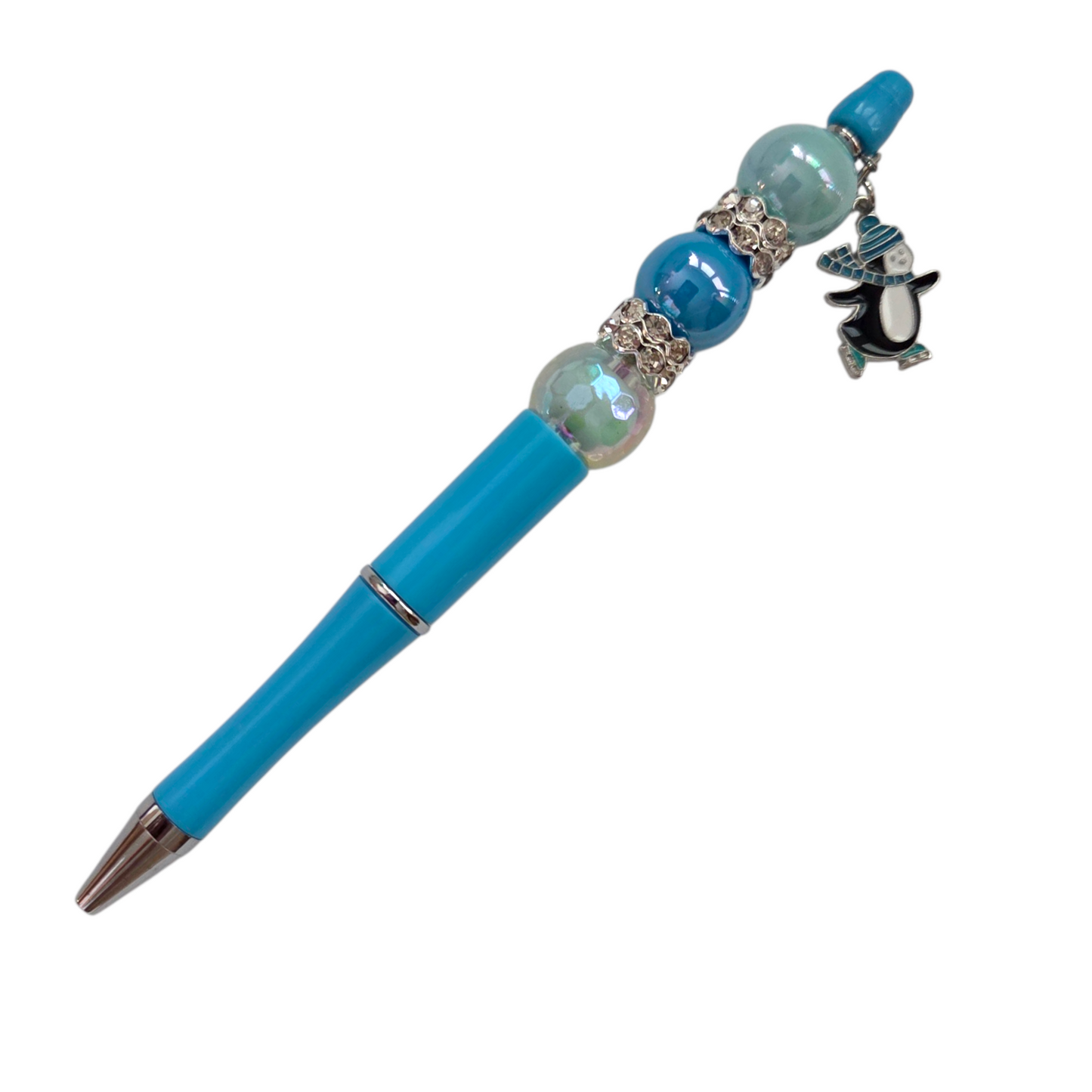 Winter Beaded Pens with Charms