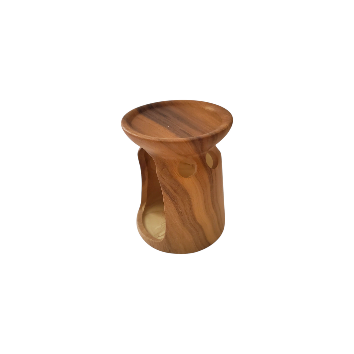 Wood Like Ceramic Tea Light Warmer
