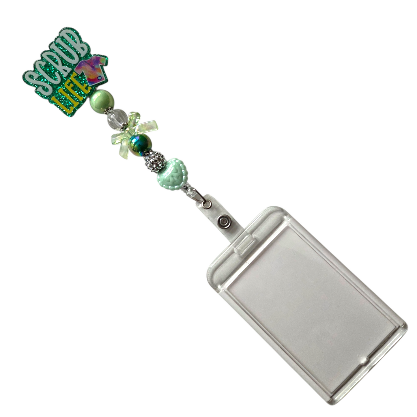 Nursing Badge Reel with Acrylic Beads