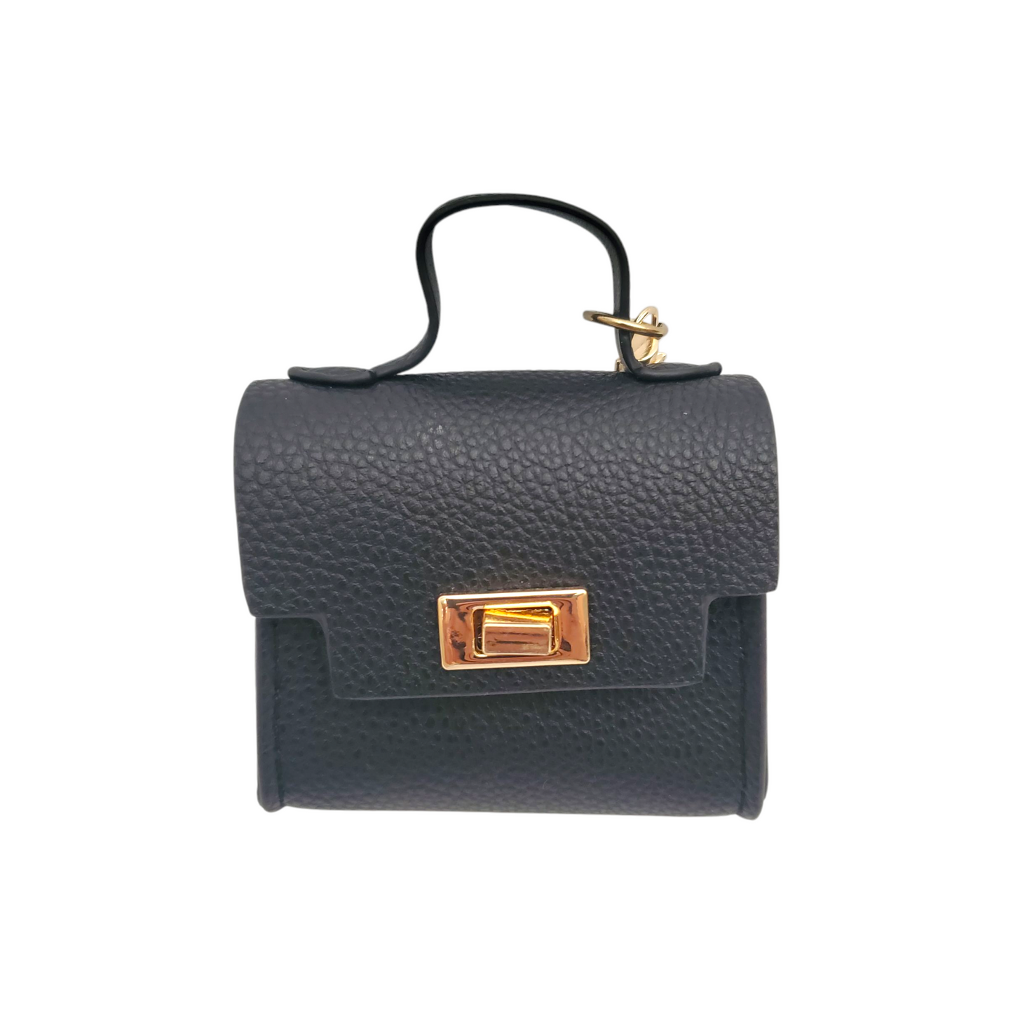 Sophisticated Mini Handbag Keychain with Charms