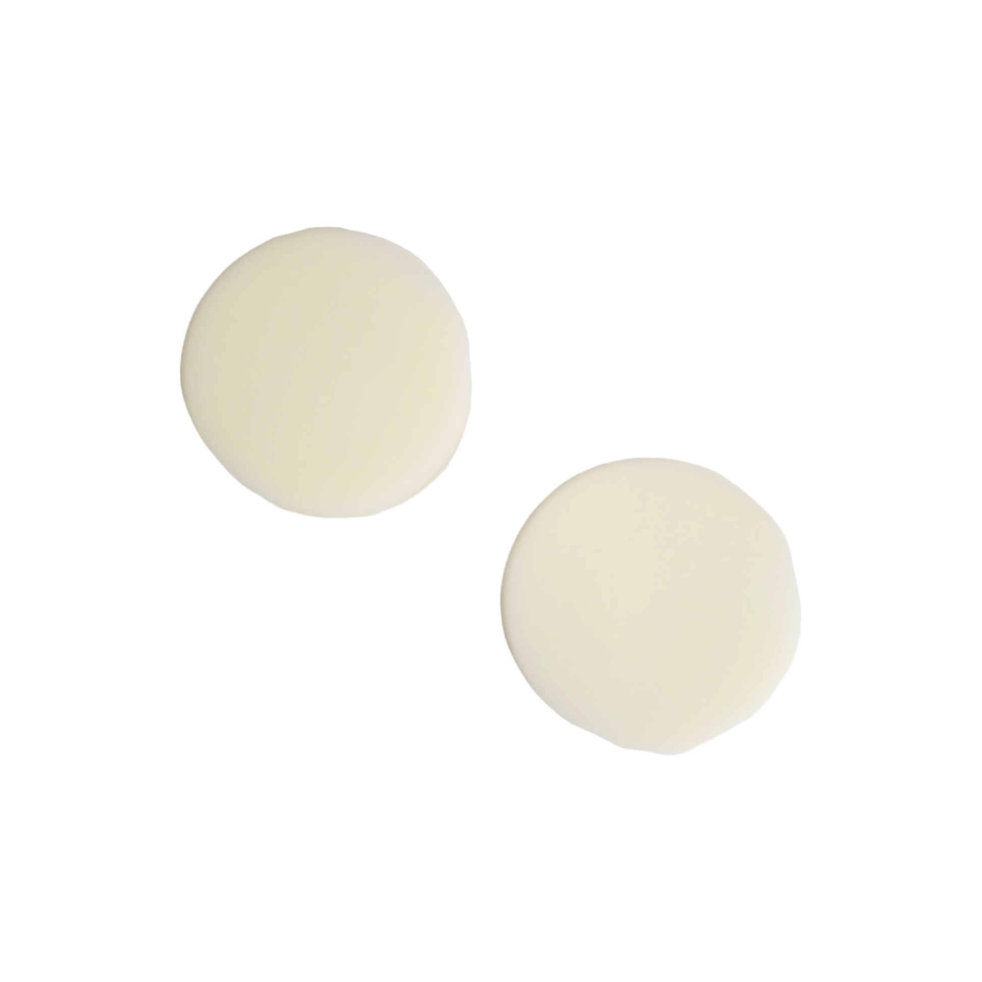 Two white soy wax melt rounds 