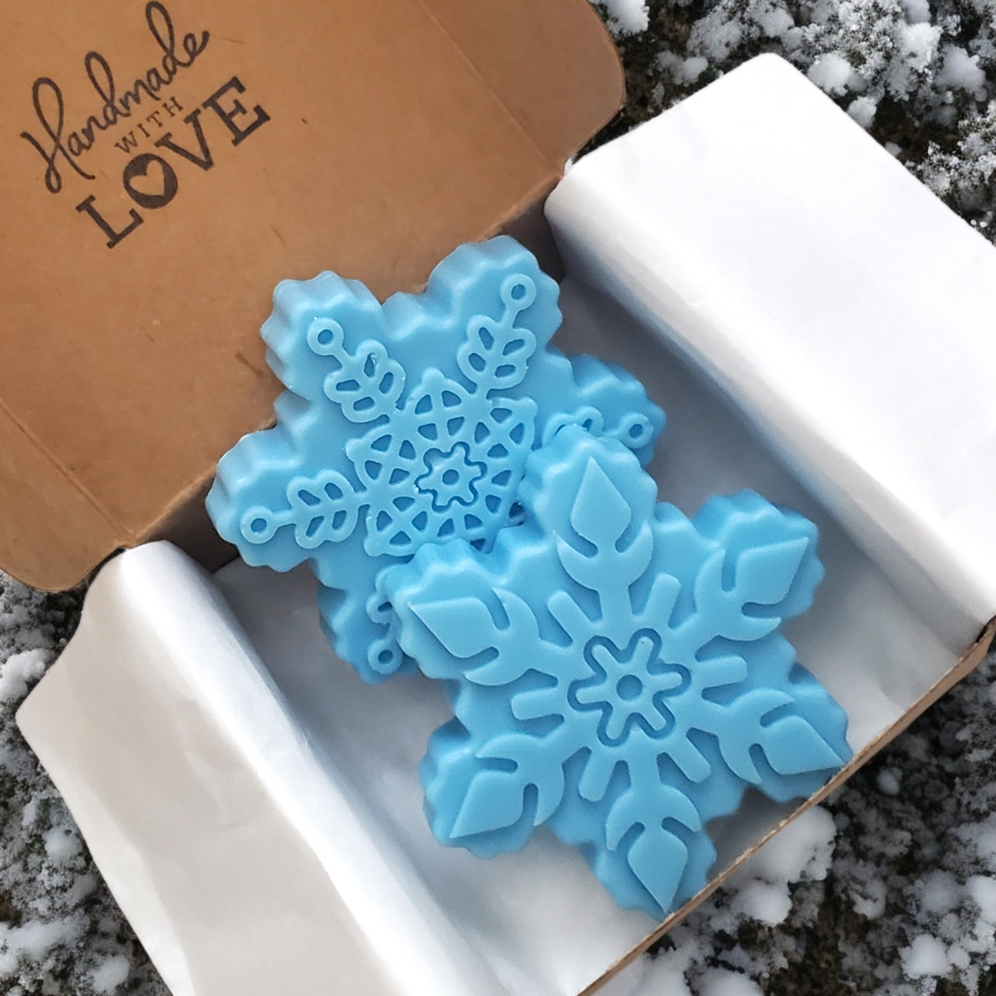 Winter Snowflake Soy Wax Melts- Snappable- Winter Collection