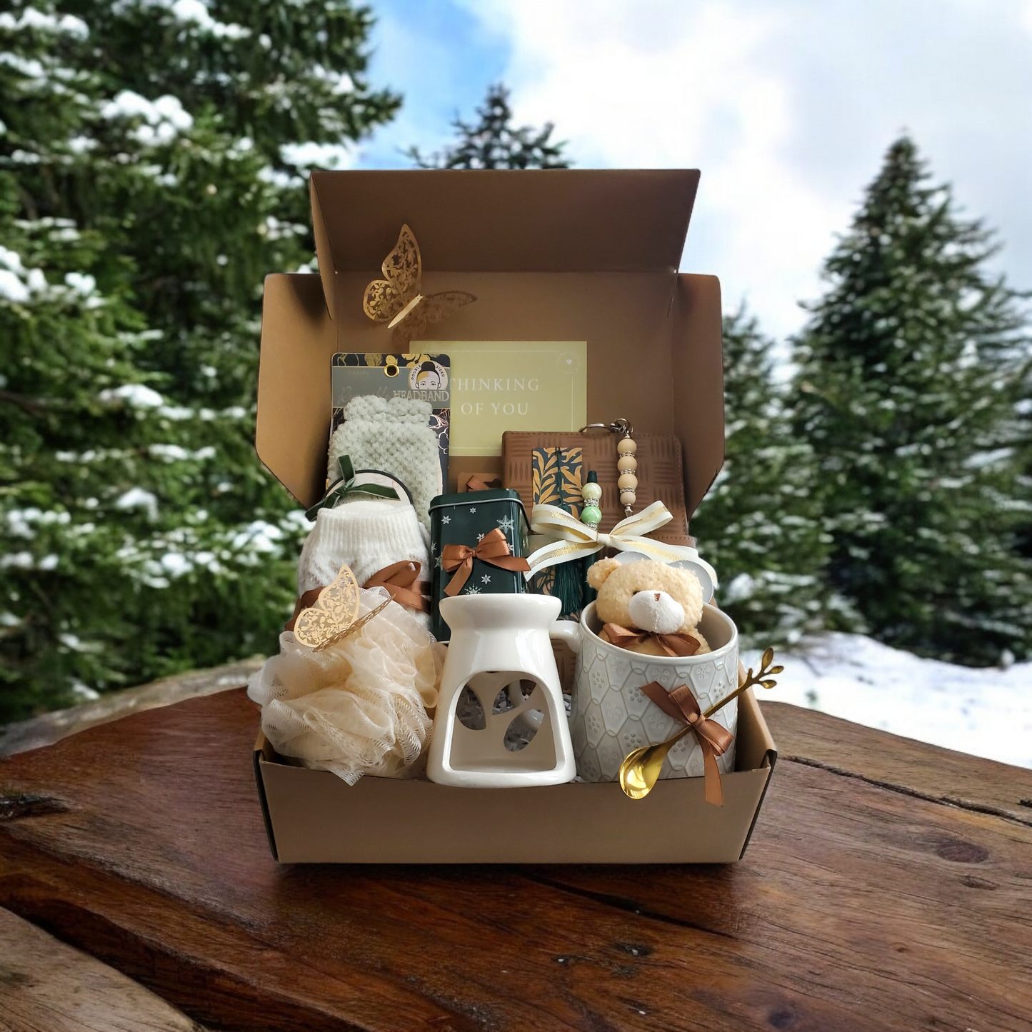 Rustic Winter Green All Occasion Gift Box /Special Occasion Gift Set/Gift Boxes For Her