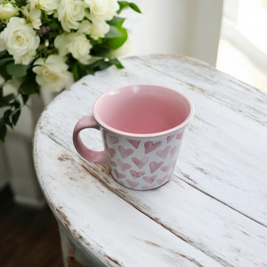 Pretty Pink Hearts Mug