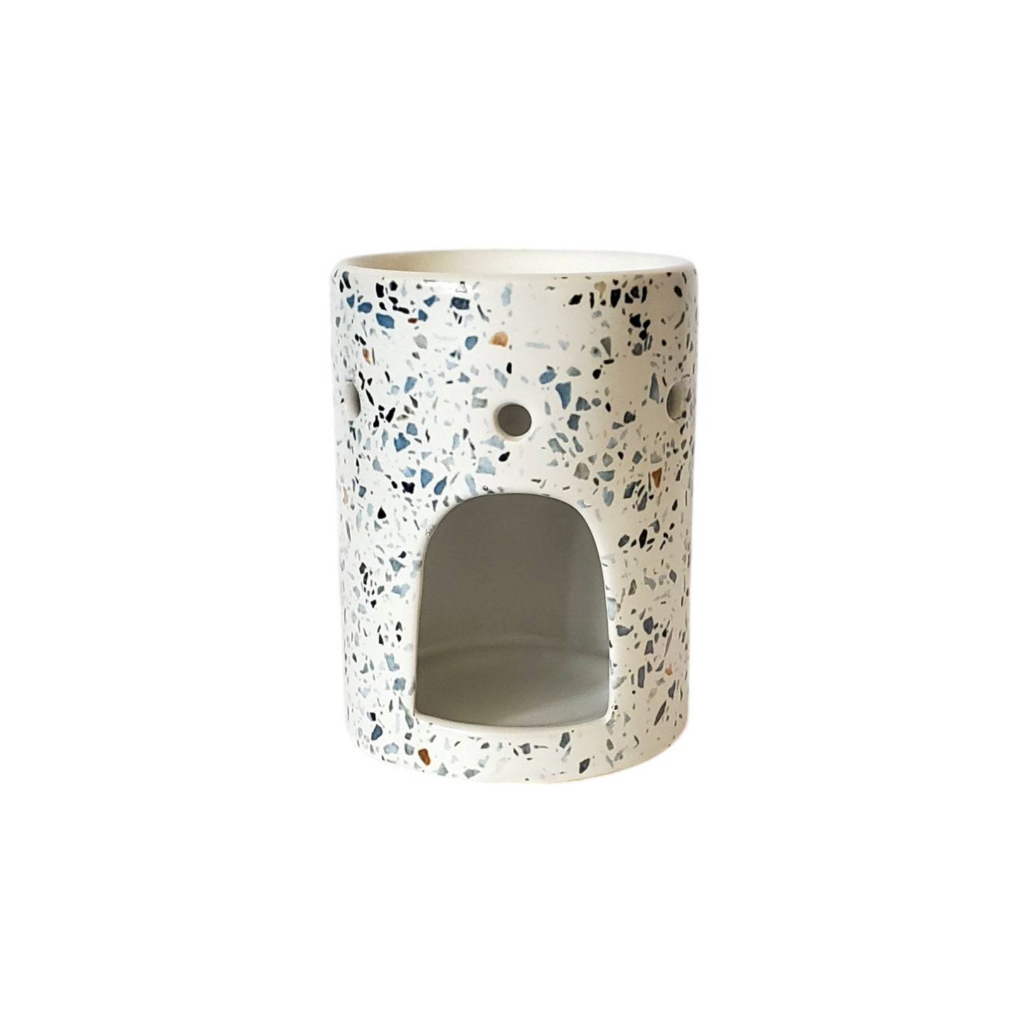 Multicolored Speckled Ceramic Tea Light Warmer