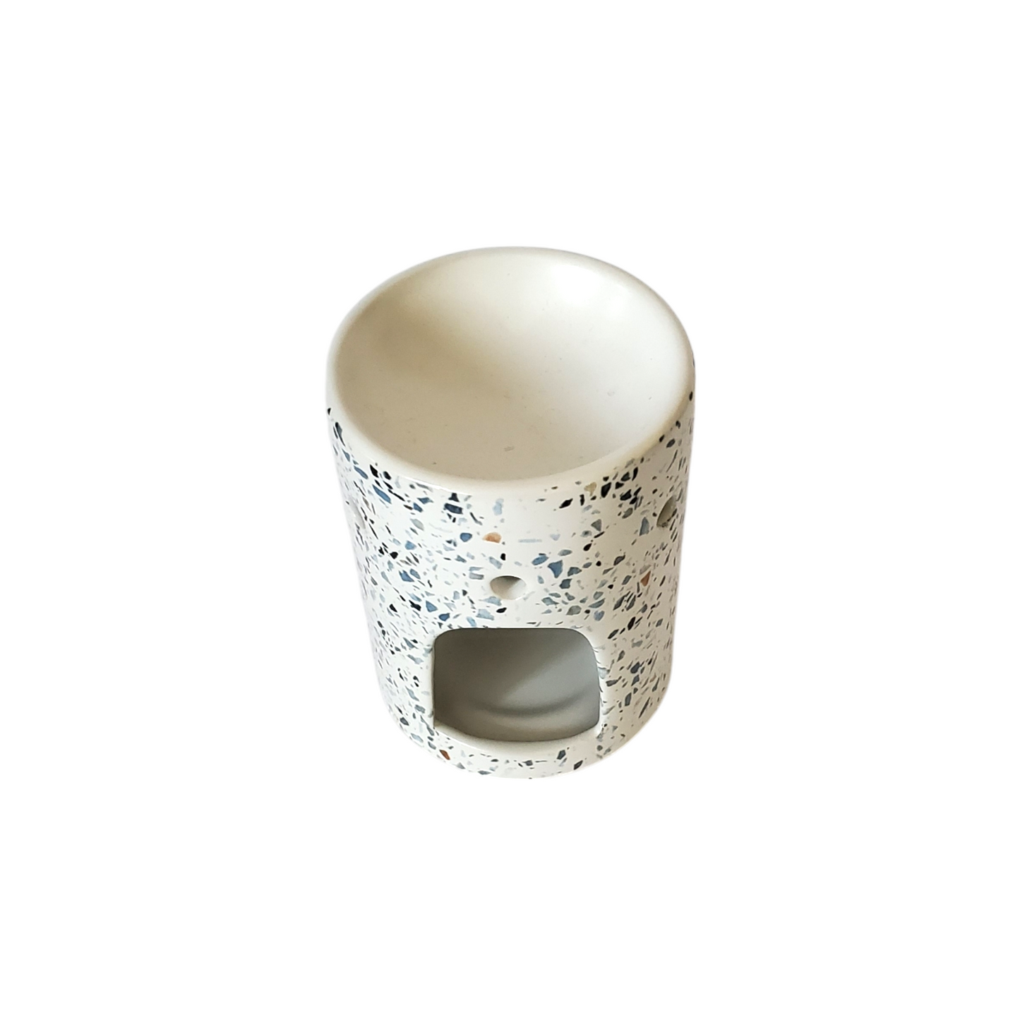 Multicolored Speckled Ceramic Tea Light Warmer