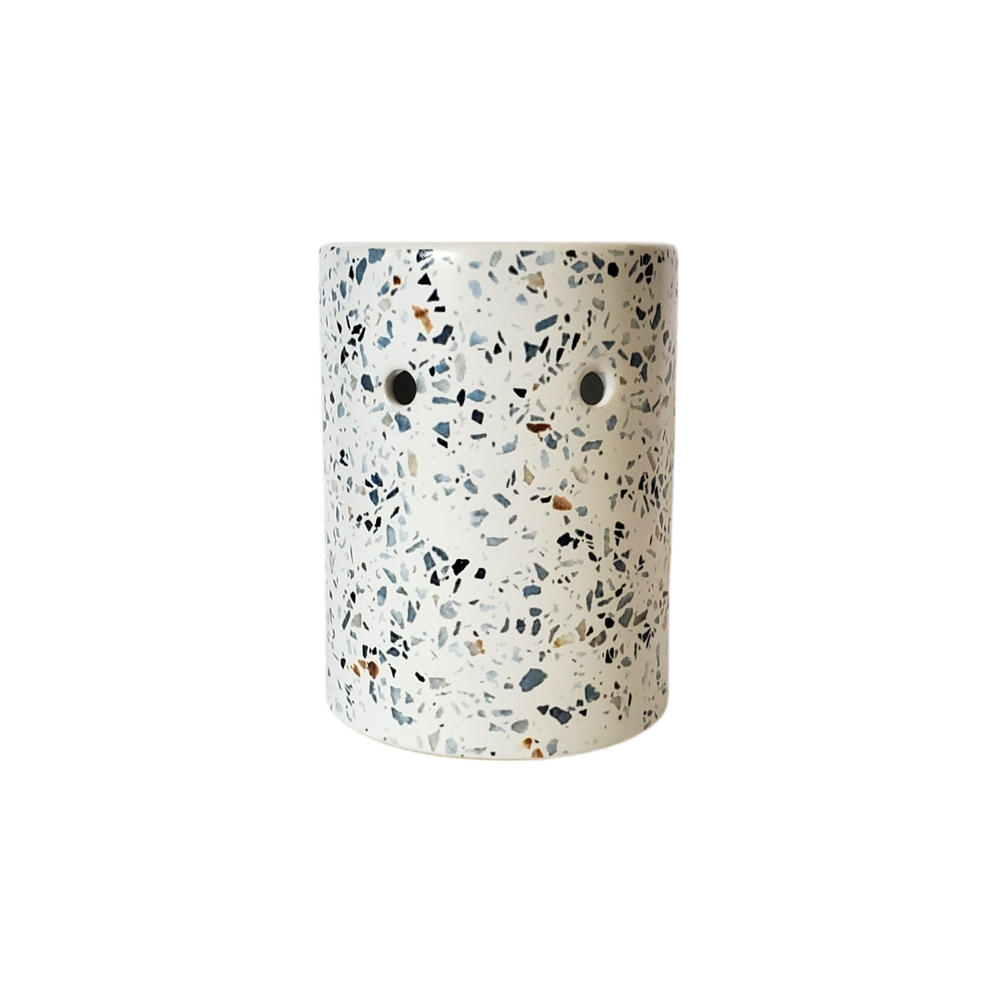 Multicolored Speckled Ceramic Tea Light Warmer