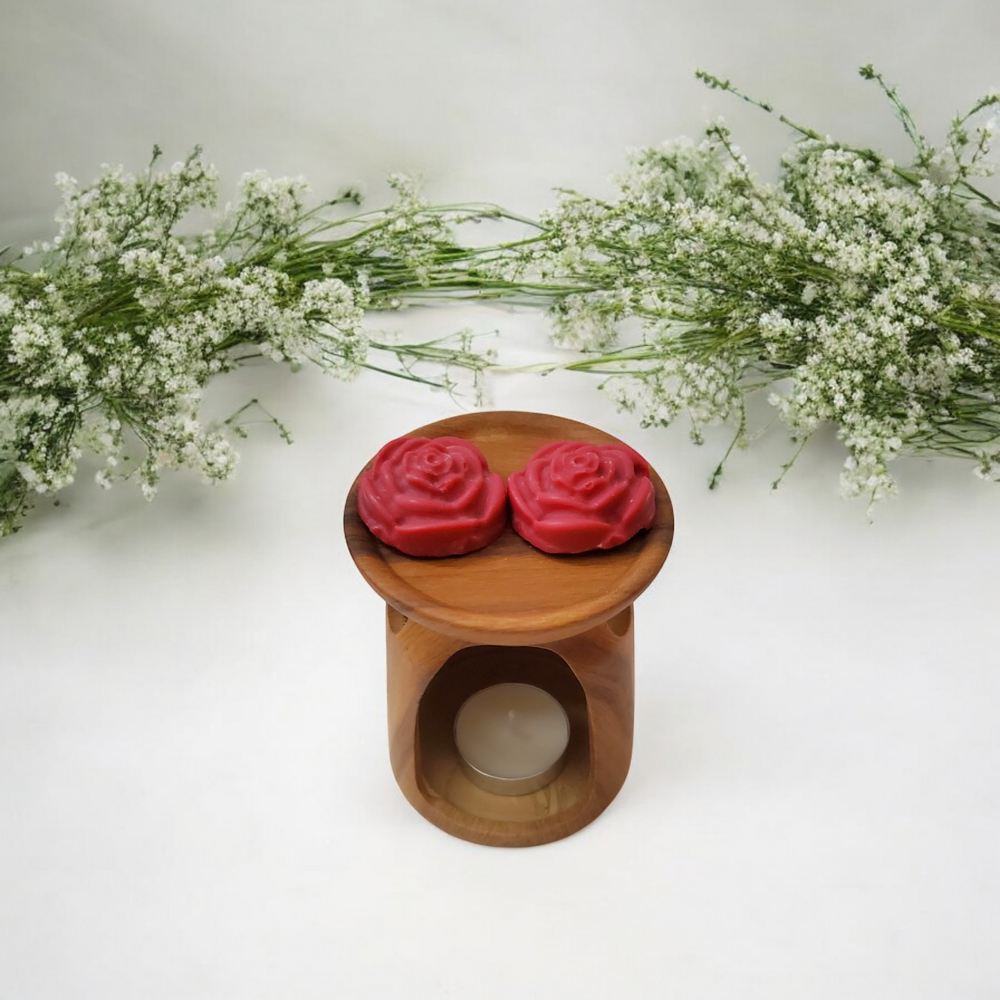 Wood Like Ceramic Tea Light Warmer