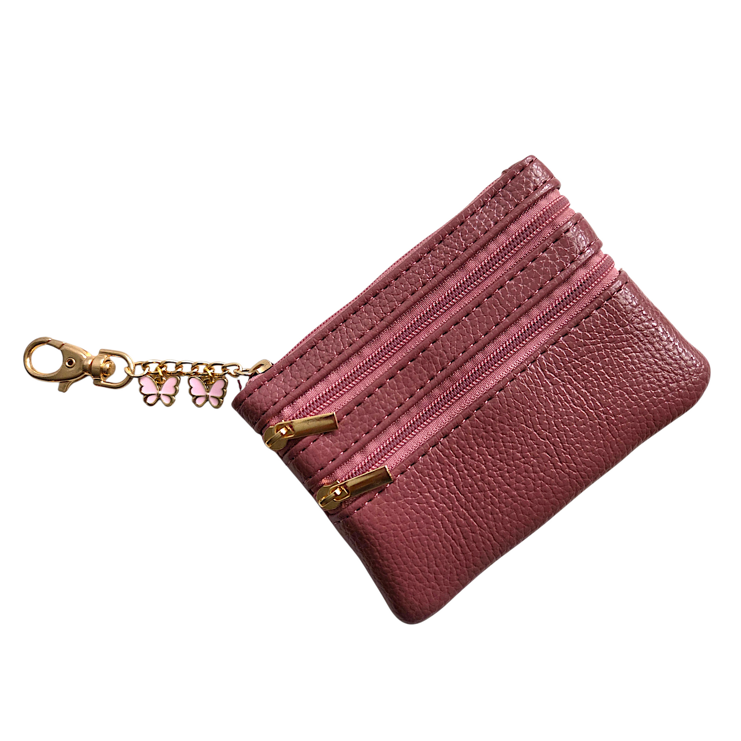 Coin Purse Keychain with Charms
