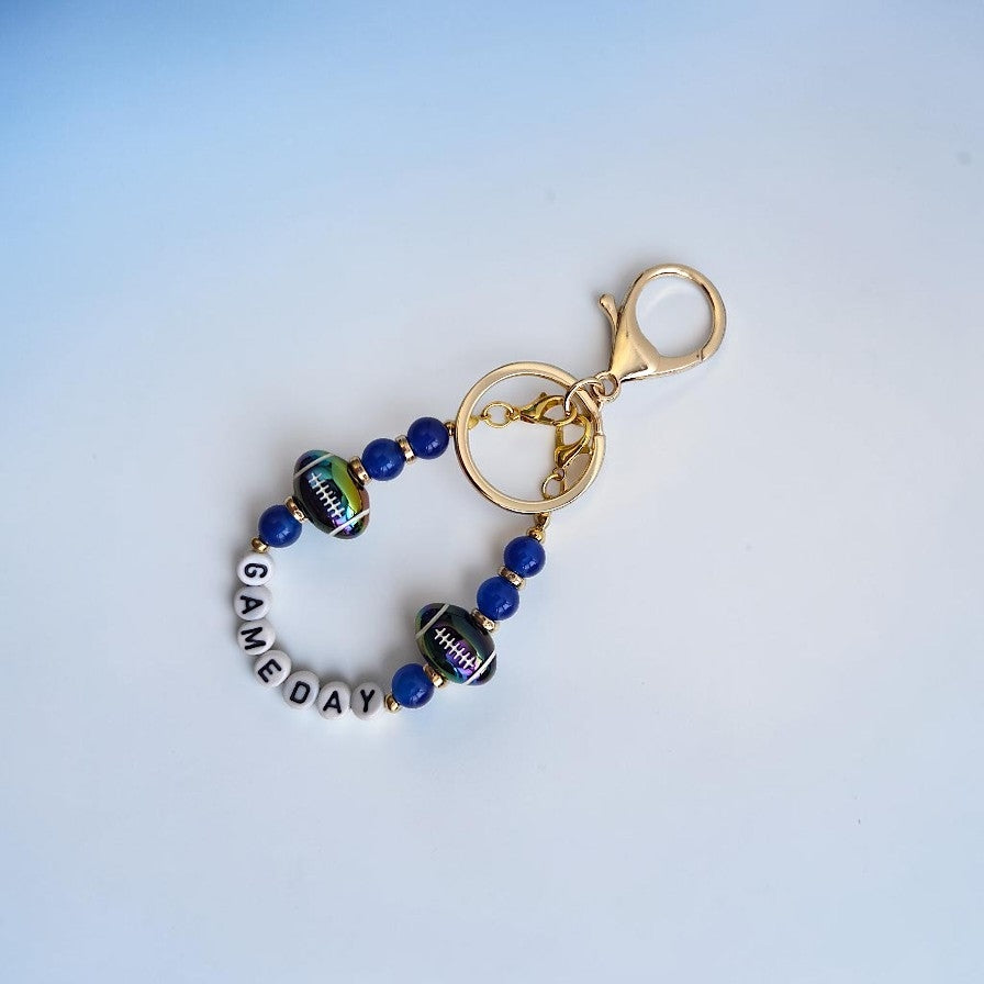 Game Day Football Bag Charms / Keychain