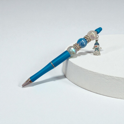 Winter Beaded Pens with Charms