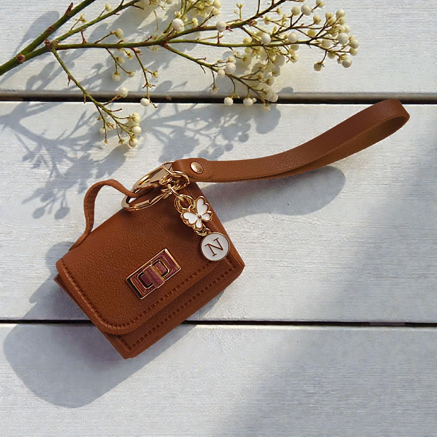 Mini Mini Keychain Purse with Letter Charms