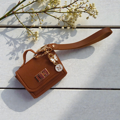 Mini Mini Keychain Purse with Letter Charms