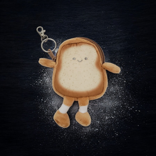 Toast Coin Purse Keychain