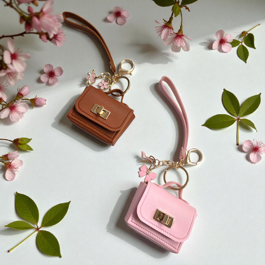 Mini Mini Keychain Purse with Charms