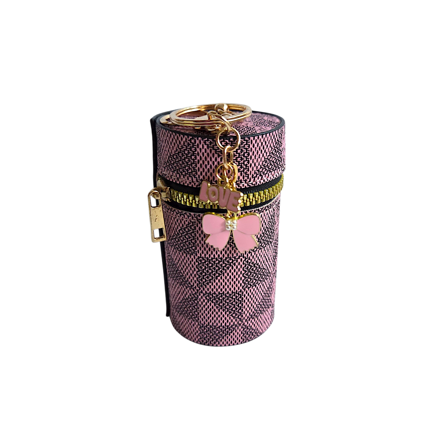 Cylinder Geometric Patten  Mini Bag Keychain
