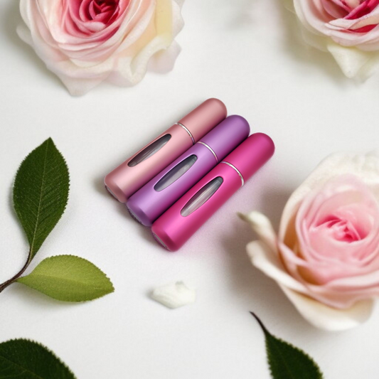 Matte Mini Travel Portable Refillable Perfume Spray Bottle (Set of 3)