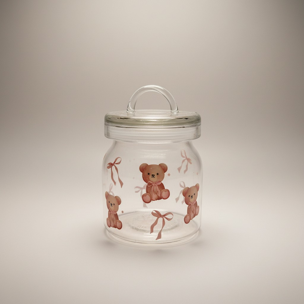Glass Jar with Lid / Canister/ Storage Container