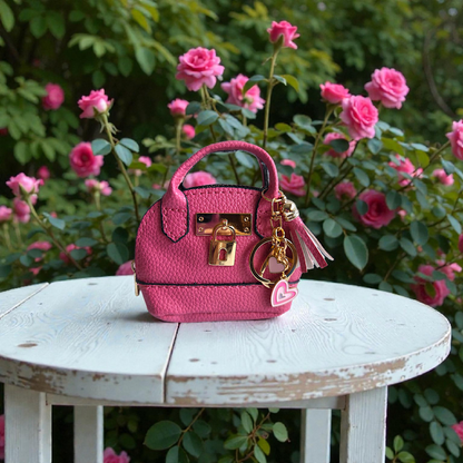Classic Mini Handbag Keychains  (Multiple Color Options Available )