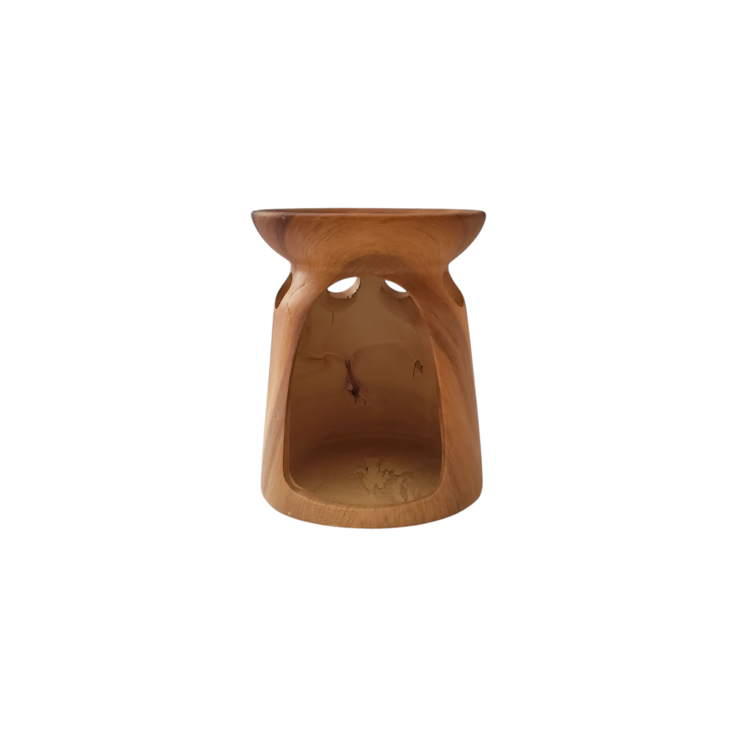 Wood Like Ceramic Tea Light Warmer