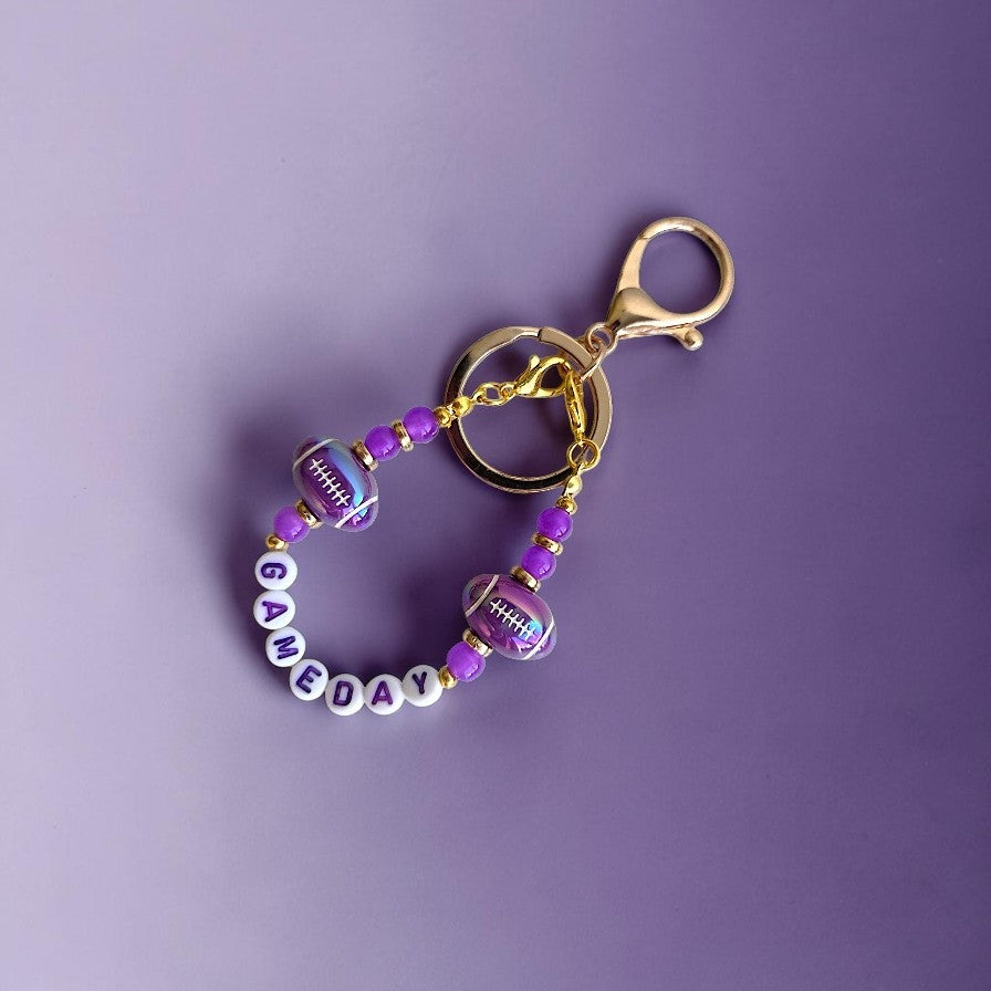 Game Day Football Bag Charms / Keychain