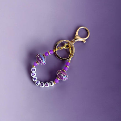 Game Day Football Bag Charms / Keychain