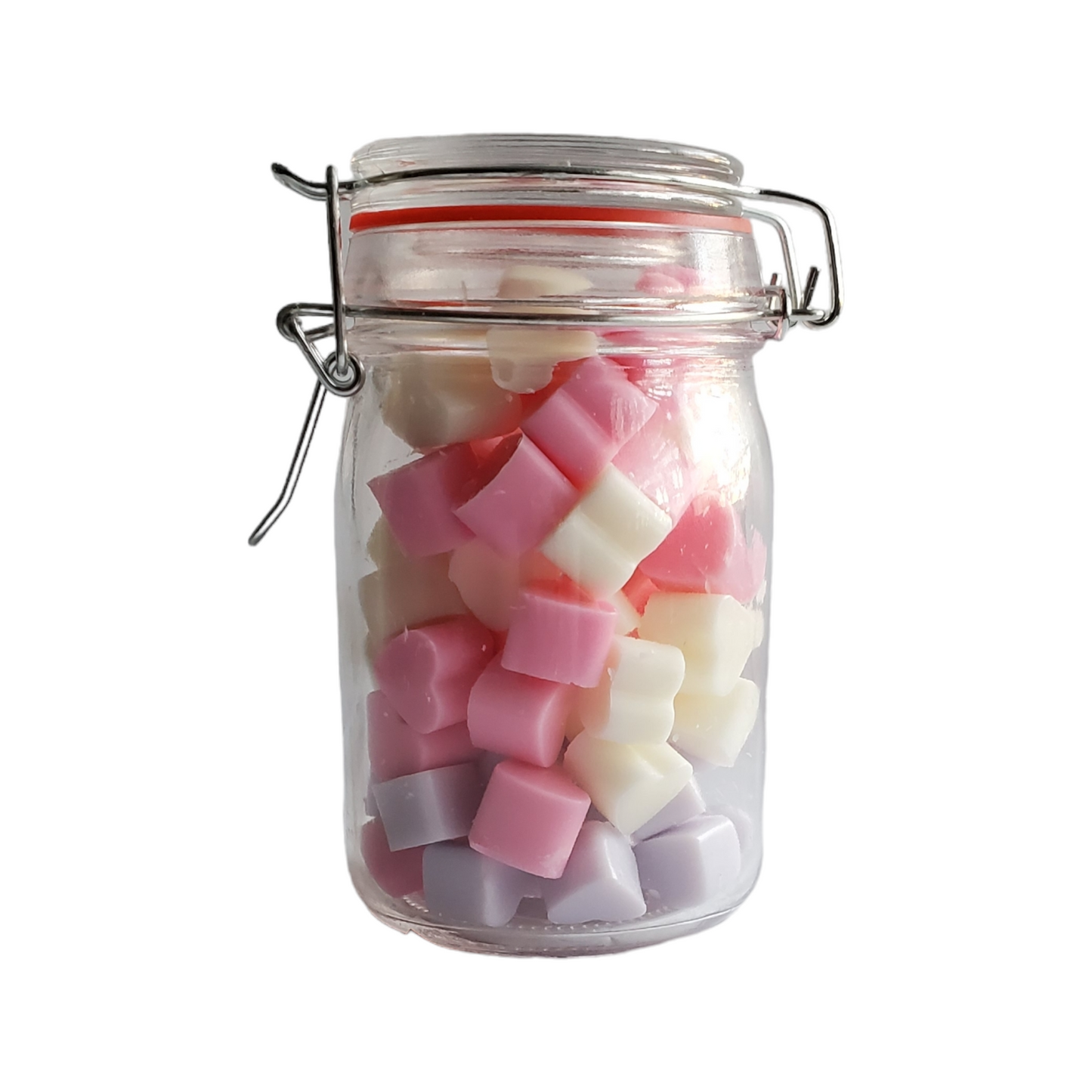 Soy Wax Melt Mini's & Candy Heart Glass Canister