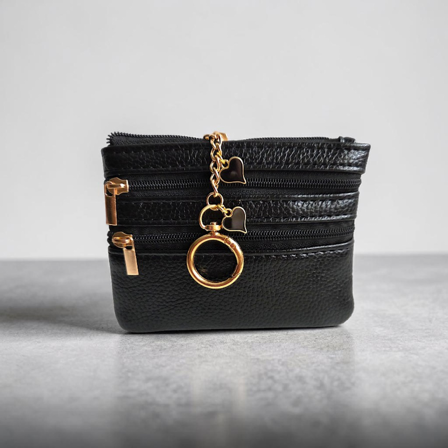 Coin Purse Keychain with Charms
