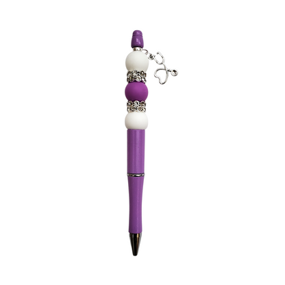 Beaded Stethoscope Charm Pen