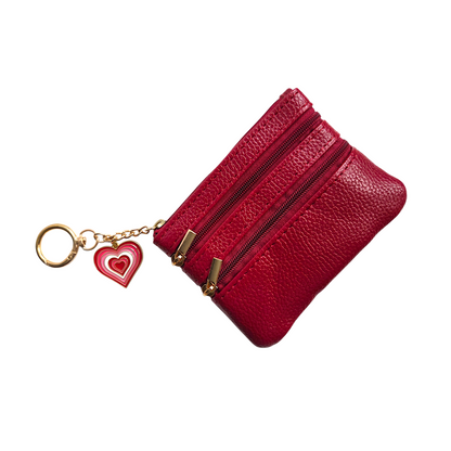 Coin Purse Keychain with Charms