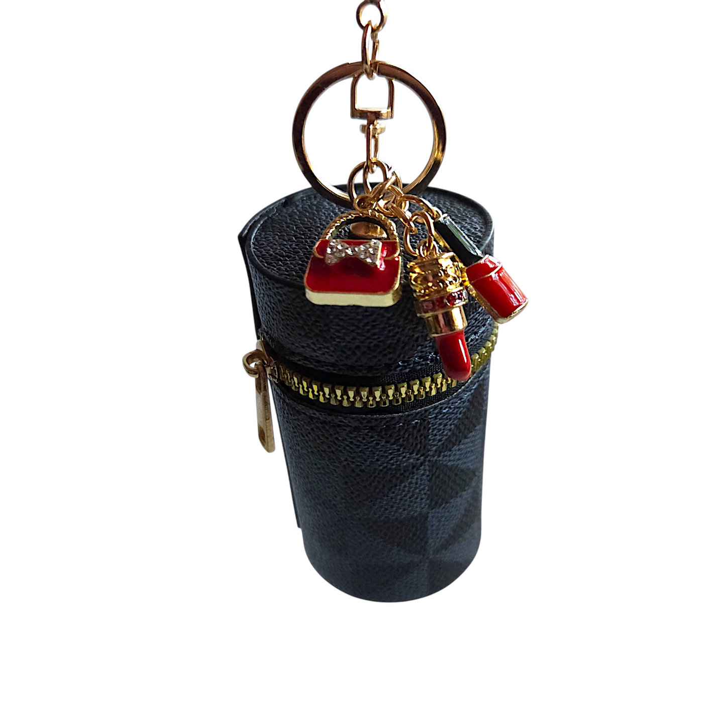 Cylinder Geometric Patten  Mini Bag Keychain