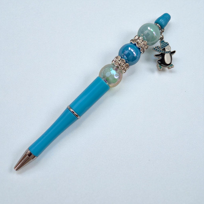 Winter Beaded Pens with Charms