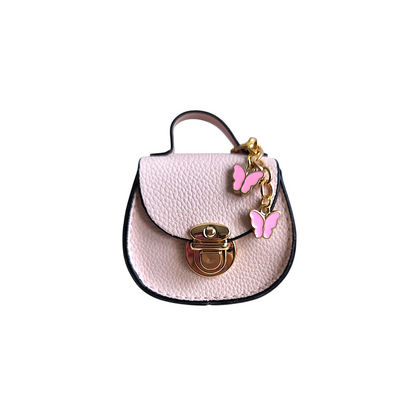 Mini Saddle Bag Keychains Purse with Charms