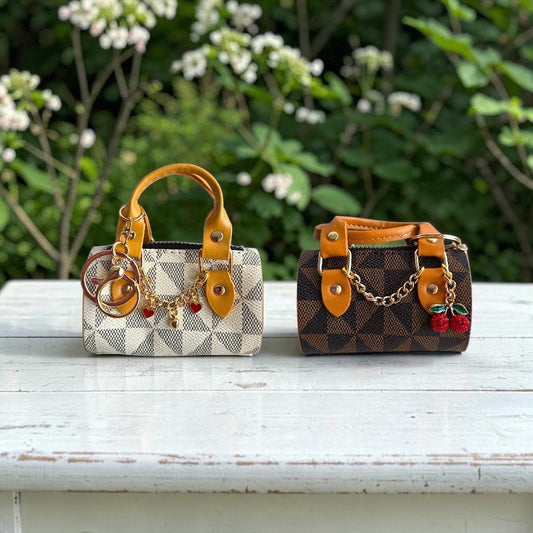 Mini Barrel Handbag Keychains