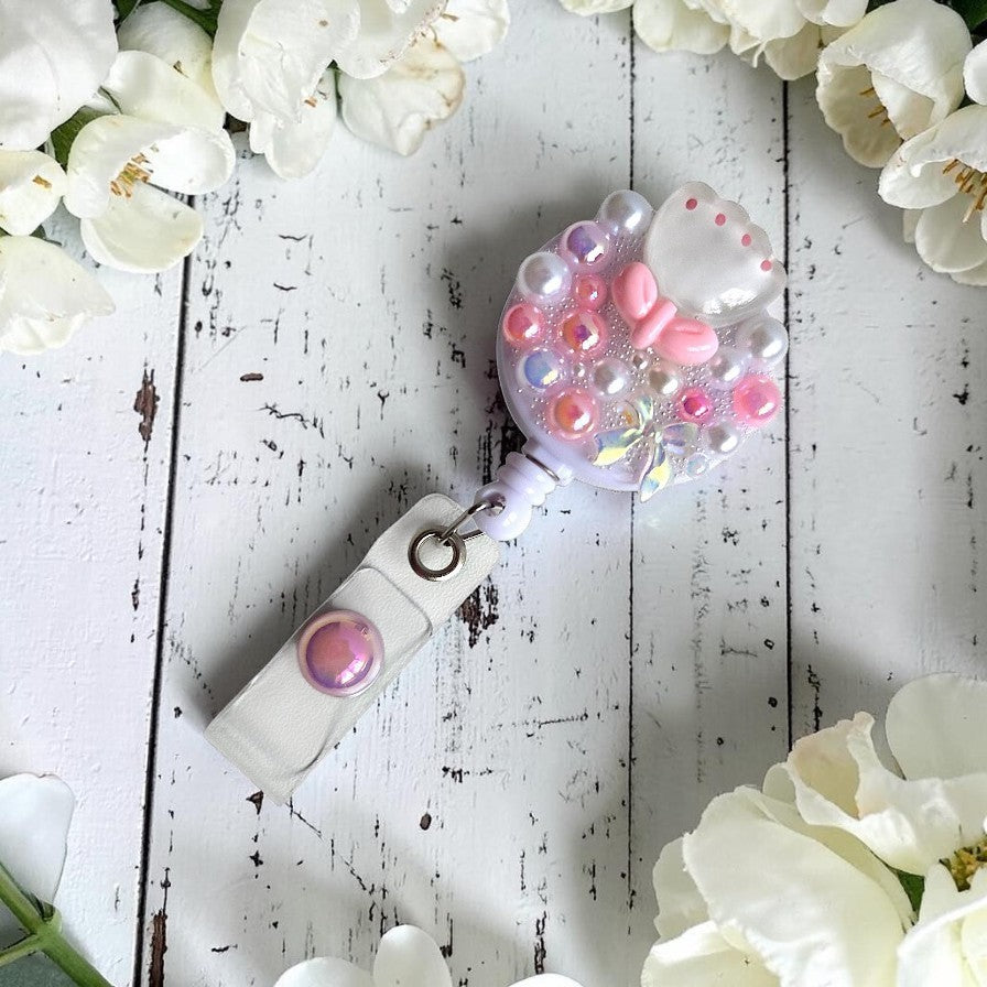 Cute Handmade Badge Reels with Acrylic Charms