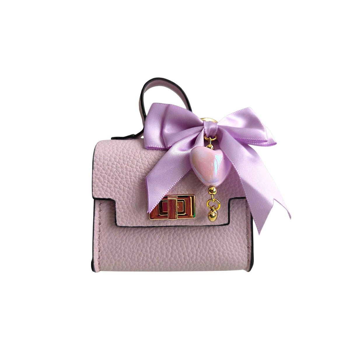 Sophisticated Mini Handbag Keychain with Charms