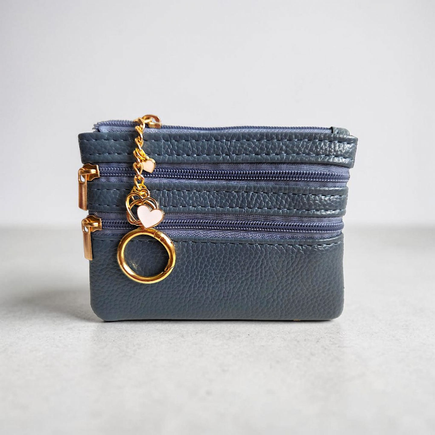 Coin Purse Keychain with Charms