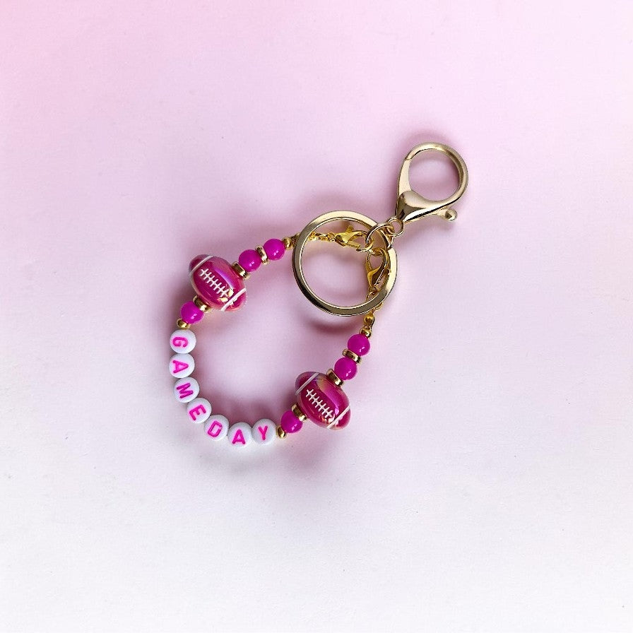 Game Day Football Bag Charms / Keychain