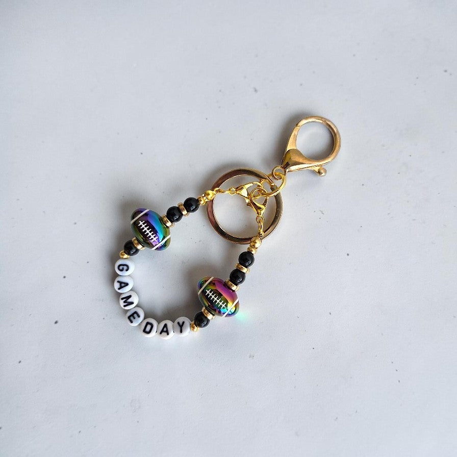 Game Day Football Bag Charms / Keychain