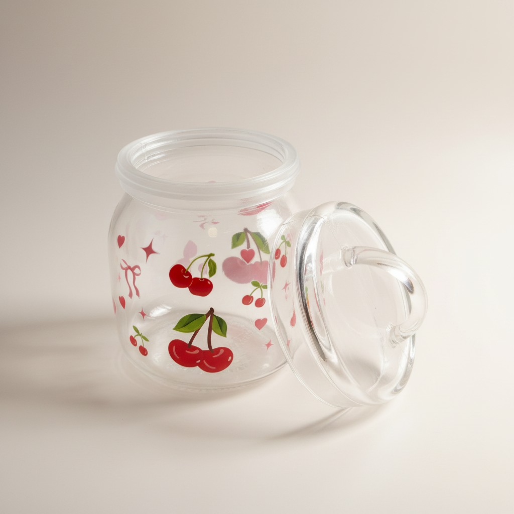 Glass Jar with Lid / Canister/ Storage Container