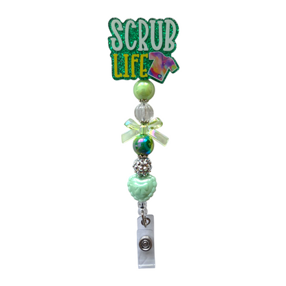Nursing Badge Reel with Acrylic Beads