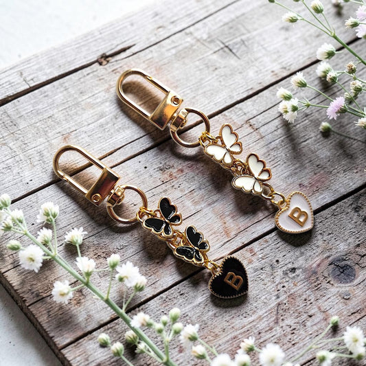 Personalized Butterfly Bag Charms